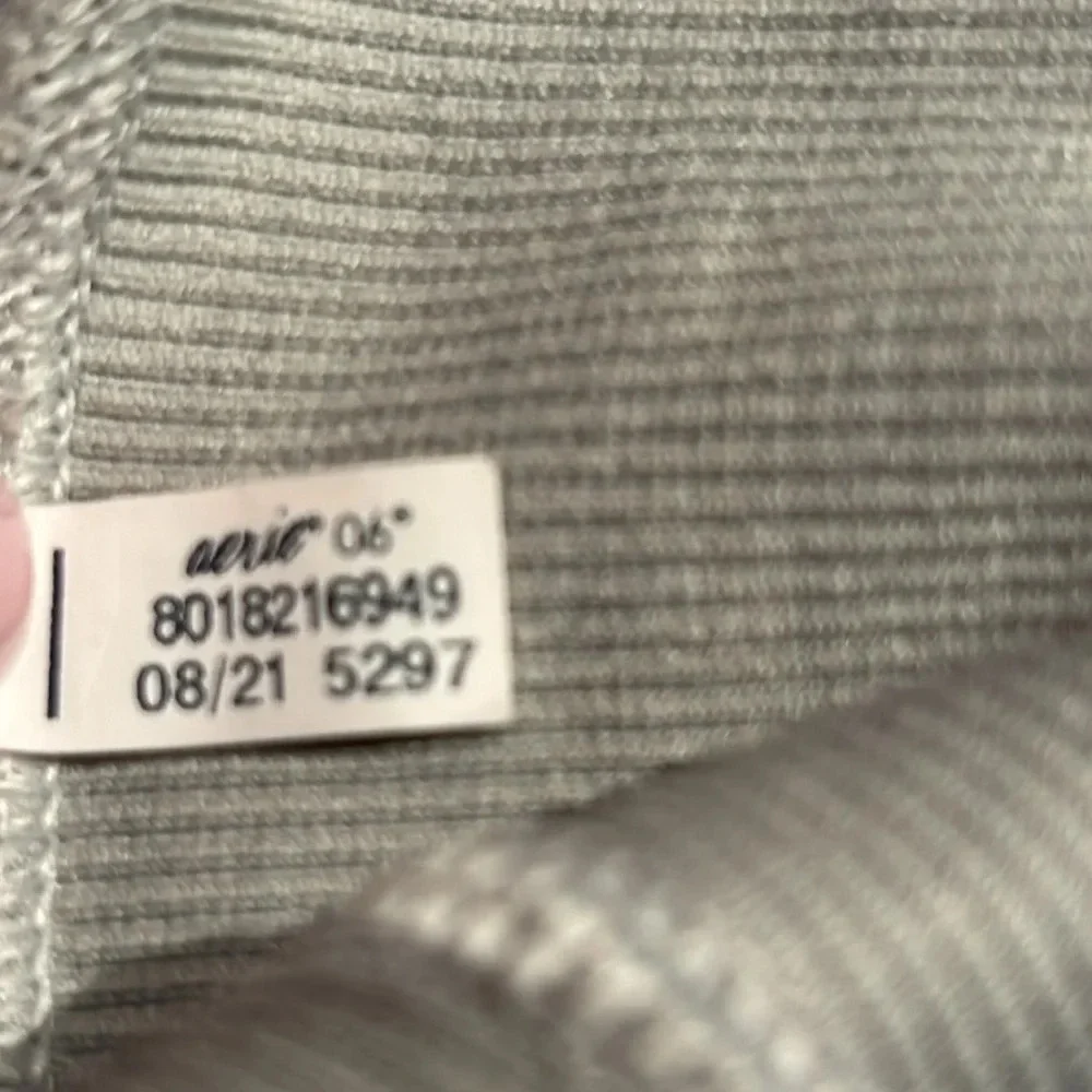 Aerie Offline Women's Main Squeeze Seamless High Rise Waffle Leggings Stone Gray